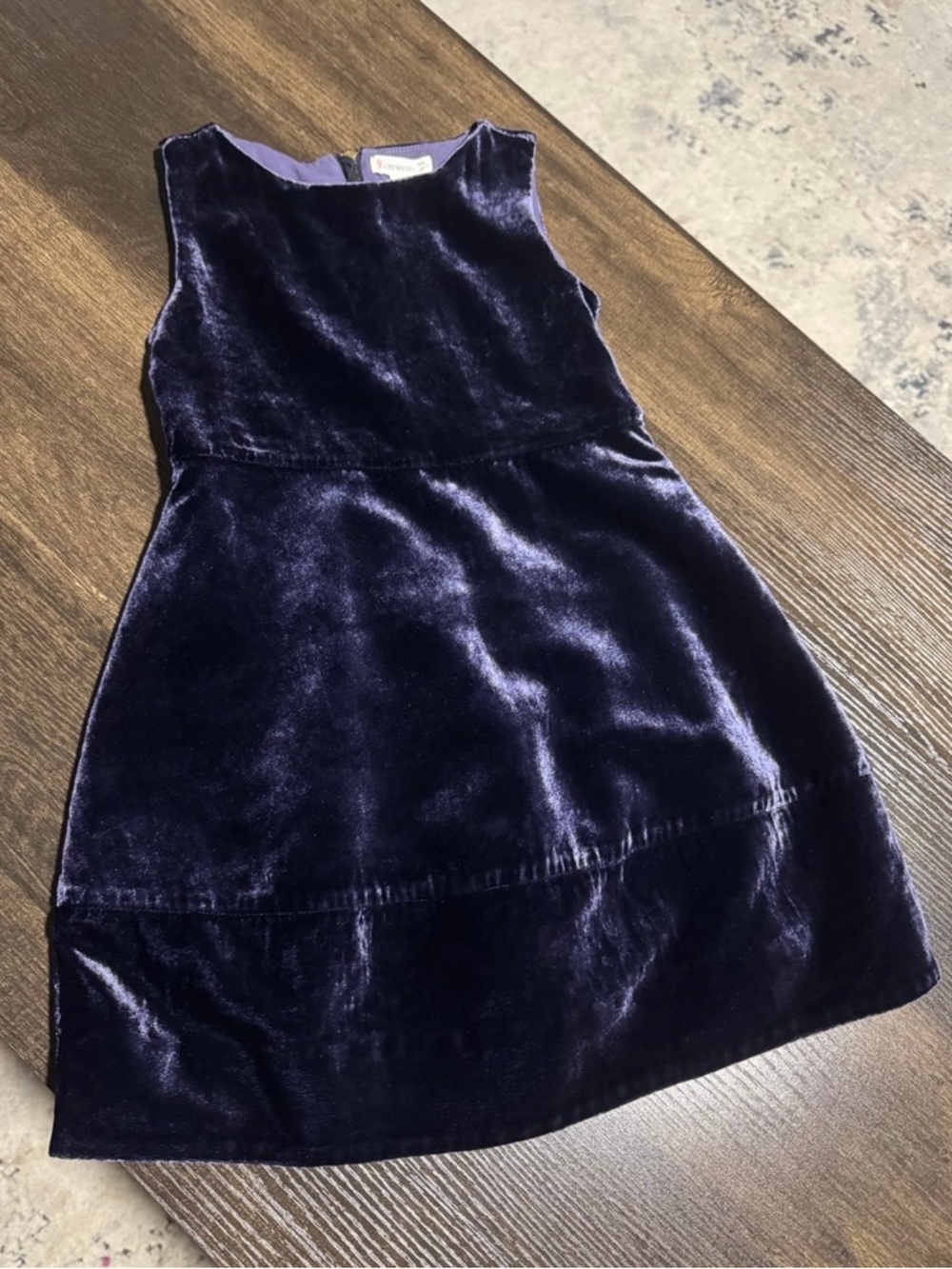 Crewcuts Velvet Blue Dress